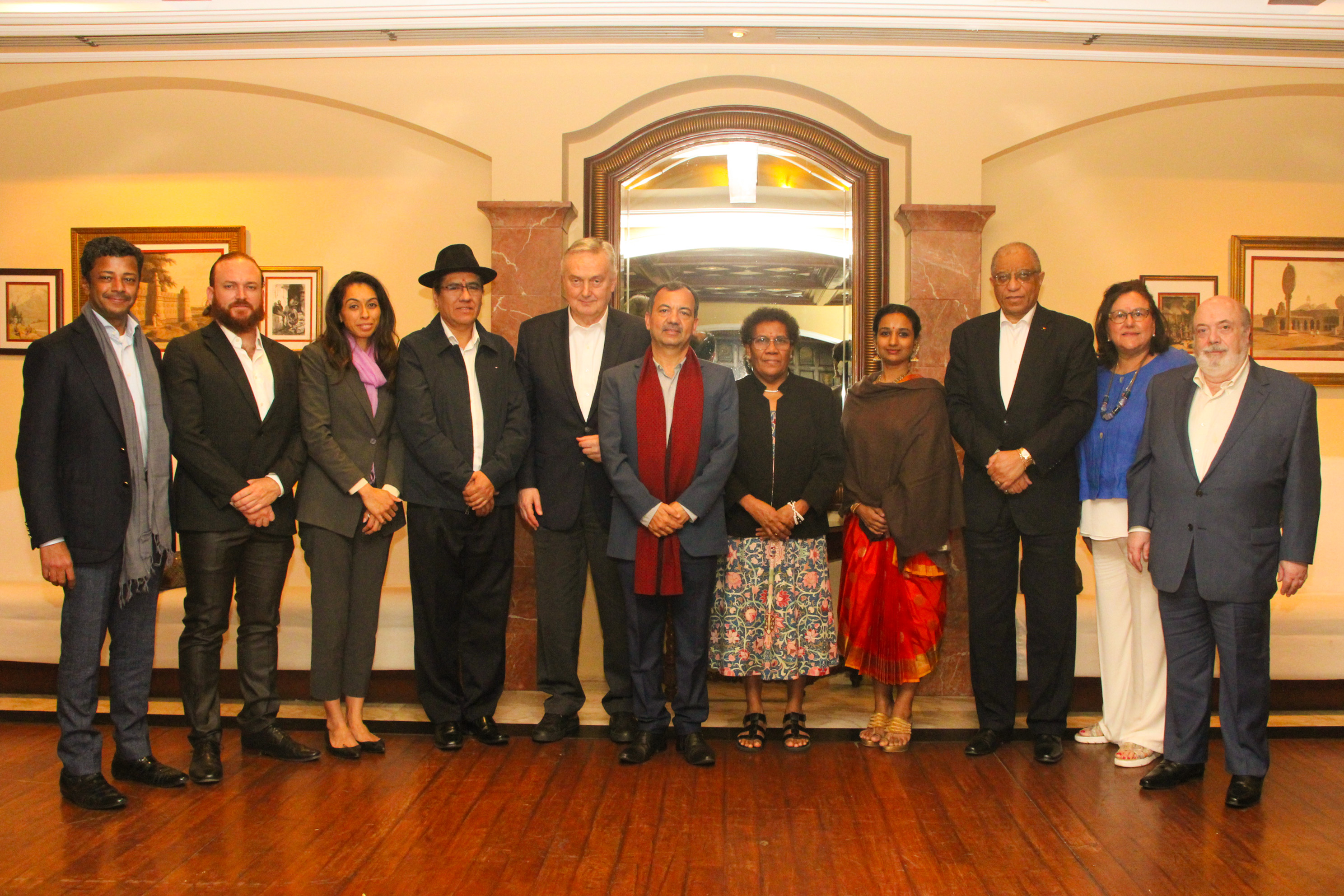 On 26 February 2024, DG, ICCR Shri Kumar Tuhin had interaction with the Permanent Representatives to the UN in New York from Angola,Bahrain,Bolivia,Bosnia & Herzegovina, Palau, Panama, Solomon Islands and Uruguay over dinner, briefing them on ICCR's work.