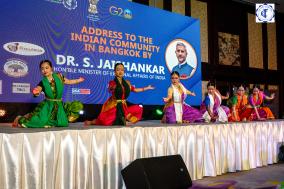 A Glimpses of Cultural performances organized by the Swami Vivekananda Cultural Centre, Embassy of India, Bangkok, during an event of an address to the Indian Community in Bangkok by Dr S. Jaishankar, Hon'ble External Affairs Minister of India, at the Hotel Shangri-La, Bangkok, on July 15, 2023.